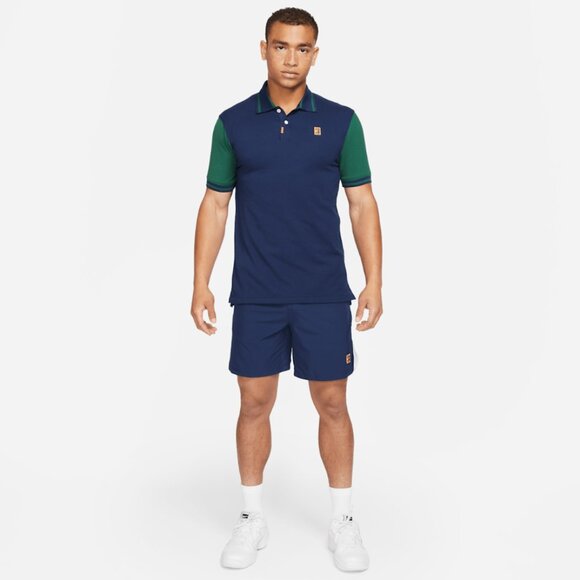 Nike Polo Dri-FIT Heritage Slim Fit Tennis Polo 2.0 Blue Green Size Medium - Picture 5 of 13